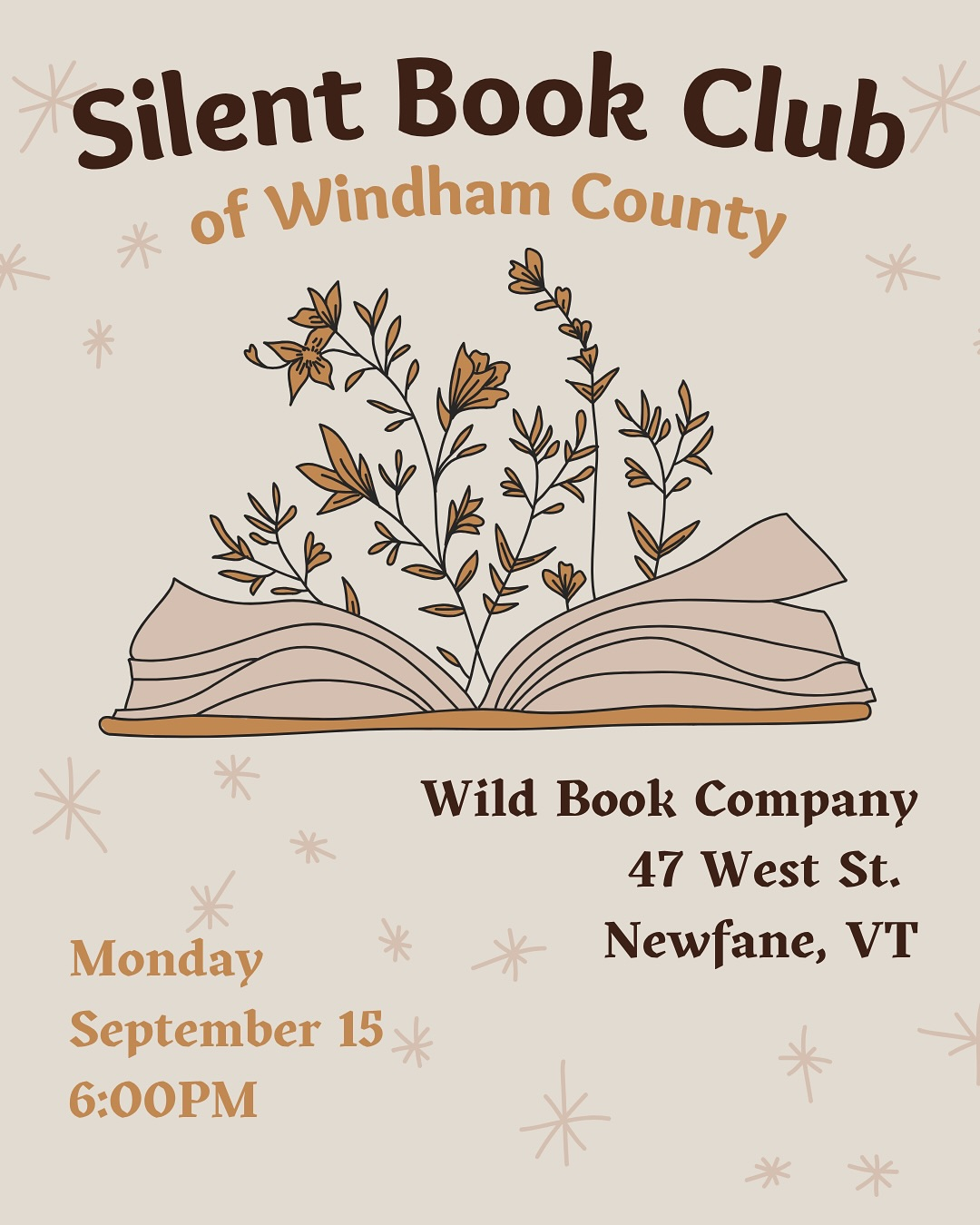 Silent Book Club of Windham County Sept 15